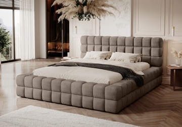 Pat tapițat ELTAP Dizzle Bed, 160x200 cm, bej închis, Amore 20 – prezentare a produsului dintr-un alt cadru