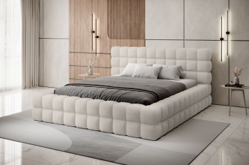 Pat tapițat ELTAP Dizzle Bed, 160x200 cm, bej, Jaffray 18 – fotografie de catalog a modelului