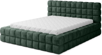 Pat tapițat ELTAP Dizzle Bed, 180x200 cm, verde, Amore 35, CU SOMIERĂ METALICĂ, Mecanism pe gaz, CU LADĂ