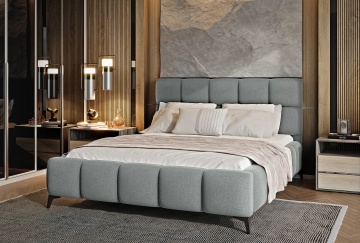 Pat tapițat ELTAP Mist, 160x200 cm, gri, Vero 4 – fotografie de catalog a modelului