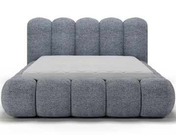 Pat tapițat ELTAP Oloroso bed, 140x200 cm, albastru, Feldor 40 – vedere generală a produsului