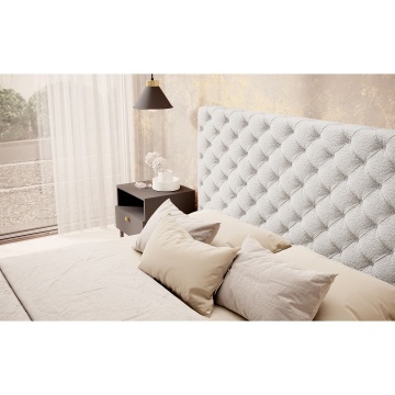 Pat tapițat ELTAP Princce, 140x200 cm, alb, Royal 01 – prezentare alternativă a modelului
