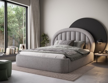 Pat tapițat ELTAP Tapedo Bed, 160x200 cm, gri, Xillar 04 – fotografie de catalog a modelului
