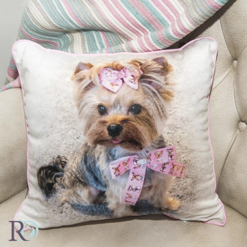 Pernă decorativă Yorki, 40x40 cm, roz / maro, Roxyma Dream