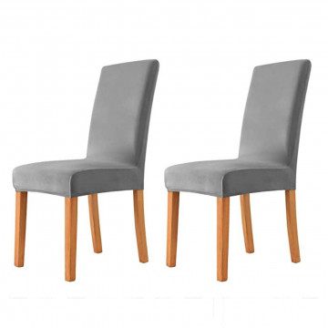 huse elastice scaun culoare gri deschis