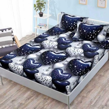 Set cearceaf cu elastic + 2 fețe de pernă, 3 piese, policoton, G-299