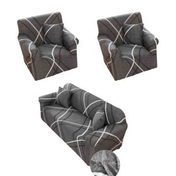 set huse canapea si fotolii culoare gri