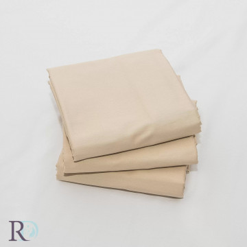Cearșaf de pat fără elastic, 100% bumbac satin, bej, Roxyma Dream Bejovo