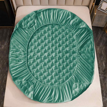 husa de pat de culoare turquoise