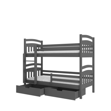 Pat copii ADRK ADA – 90x200 cm – Grafit – fotografie de catalog a modelului – cadru alternativ al produsului