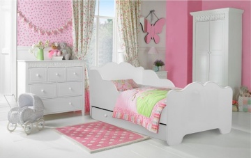 Pat copii ADRK CASIMO – 80x160 cm – Alb – fotografie de catalog, imagine 100642131