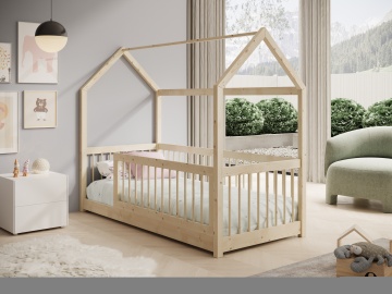 Pat copii ADRK Graja House – 80x180 cm – Pin – fotografie de catalog a modelului