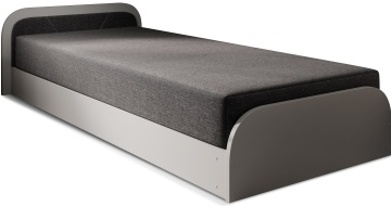 Pat ELTAP Parys GR, 80x190 cm, gri închis, Sawana 05 BONELL INTEGRATĂ, CU LADĂ, SKU BE-PA-LT-GR-05SA