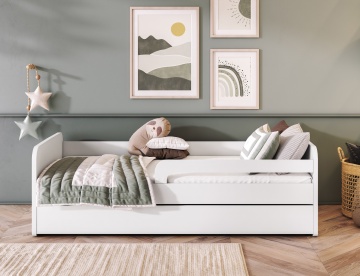 Pat pentru copii ELTAP Duuli, with a mattress, 80x160 cm, alb – prezentare alternativă a modelului