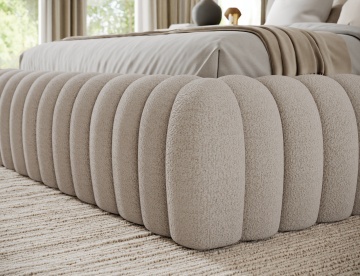 Pat tapițat ELTAP Carilla Bed, 140x200 cm, bej, Royal 18 – prezentare a produsului dintr-un alt cadru
