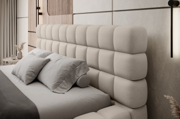Pat tapițat ELTAP Dizzle Bed, 140x200 cm, bej, Touch 18 – fotografie suplimentară de catalog