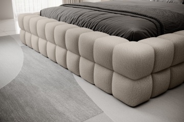 Pat tapițat ELTAP Dizzle Bed, 160x200 cm, bej, Royal 18 – vedere generală a produsului