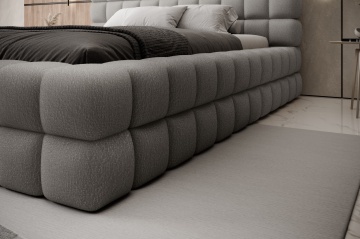 Pat tapițat ELTAP Dizzle Bed, 160x200 cm, gri, Royal 04 – prezentare alternativă a modelului