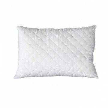 Pernă antialergică lavabilă din microfibră matlasată, 50x70 cm, alb, Moises, PN-003 – imagine de catalog a produsului