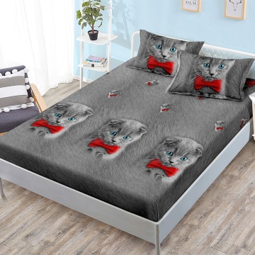 Set cearceaf cu elastic + 2 fețe de pernă, 3 piese, policoton, G-120