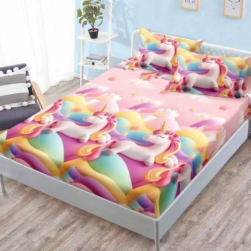 Set cearceaf cu elastic + 2 fețe de pernă, 3 piese, policoton, G-306