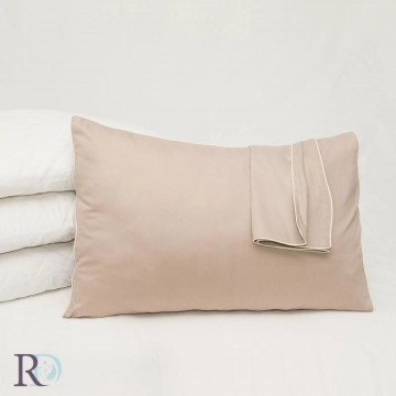 Față de pernă Bejovo, 50x70 cm, 100% bumbac satin, bej, Roxyma Dream