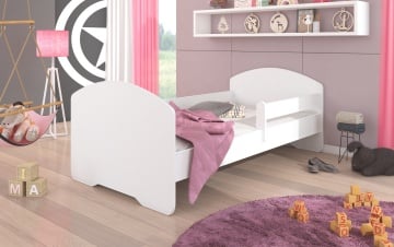 Pat copii ADRK PEPE – 70x140 cm – Alb – fotografie de catalog a modelului – prezentare suplimentară a modelului