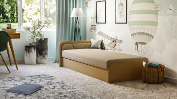 Pat ELTAP Parys, 80x190 cm, bej, Alova 66 BONELL INTEGRATĂ – fotografie de catalog a modelului