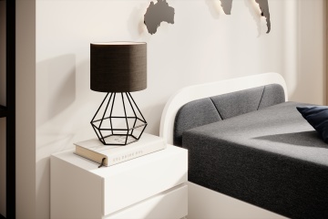 Pat ELTAP Parys W, 80x190 cm, gri închis, Sawana 05 BONELL INTEGRATĂ – imagine de prezentare din galeria produsului – cadru alternativ al produsului