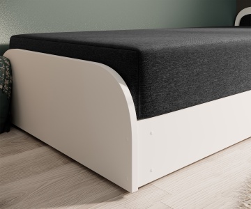 Pat ELTAP Parys W, 80x190 cm, negru, Sawana 14 BONELL INTEGRATĂ – prezentare vizuală a designului