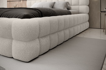 Pat tapițat ELTAP Dizzle Bed, 140x200 cm, alb, Jaffray 01 – prezentare alternativă a modelului
