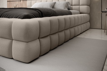 Pat tapițat ELTAP Dizzle Bed, 140x200 cm, bej, Touch 18 – prezentare alternativă a modelului