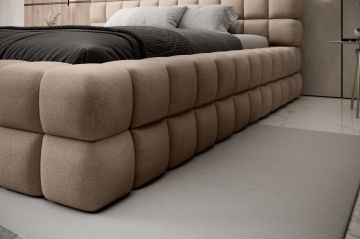 Pat tapițat ELTAP Dizzle Bed, 160x200 cm, bej, Amore 18 – prezentare alternativă a modelului
