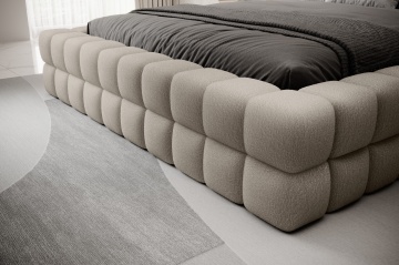Pat tapițat ELTAP Dizzle Bed, 180x200 cm, bej, Royal 20 – vedere generală a produsului