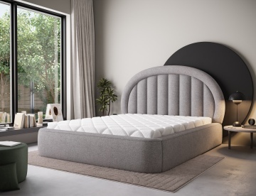Pat tapițat ELTAP Tapedo Bed, 160x200 cm, gri, Xillar 04 – prezentare vizuală a designului