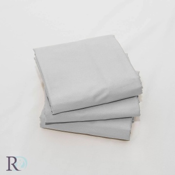 Cearceaf de pat, 100% bumbac, tesatura satin, gri deschis, Roxyma Dream