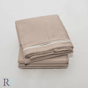 Husă de pilotă, 100% bumbac satin, maro deschis, Roxyma Dream