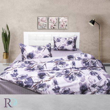Lenjerie de pat Galina, 100% bumbac satin, roz/violet, Roxyma Dream – fotografie de prezentare a produsului