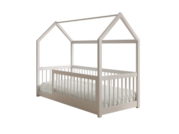 Pat copii ADRK Graja House – 80x180 cm – Alb – SKU CH-GRA-W-180-M