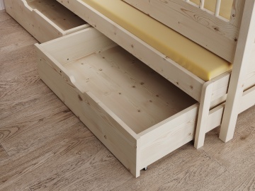 Pat copii ADRK House Artes – 90x200 cm – Pin – vedere generală a produsului – cadru alternativ al produsului