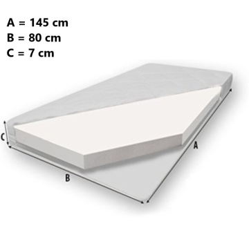 Pat copii ADRK PEPE II – 80x160 cm – PAL laminat 18 mm – vedere generală a produsului