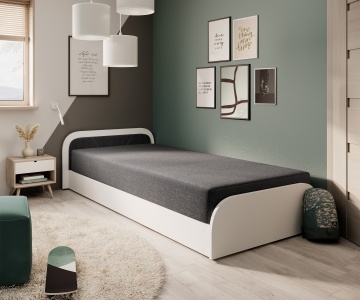 Pat ELTAP Parys W, 80x190 cm, gri închis, Sawana 05 BONELL INTEGRATĂ – prezentare finală din galeria produsului – cadru alternativ al produsului