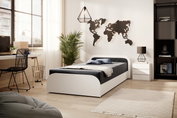 Pat ELTAP Parys W, 80x190 cm, gri închis, Sawana 05 BONELL INTEGRATĂ – prezentare alternativă a modelului