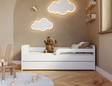 Pat pentru copii ELTAP Duuli, with a mattress, 80x160 cm, alb – vedere suplimentară a modelului