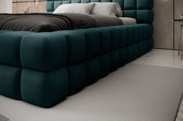 Pat tapițat ELTAP Dizzle Bed, 140x200 cm, verde, Amore 38 – prezentare alternativă a modelului