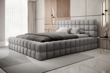 Pat tapițat ELTAP Dizzle Bed, 160x200 cm, gri, Touch 03 – prezentare vizuală a designului