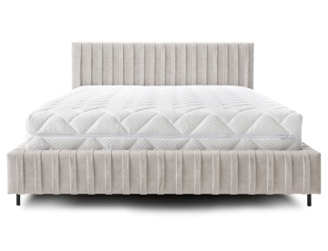 Pat tapițat ELTAP Plissa Bed, 160x200 cm, bej, Relax 18 – prezentare tehnică sau de produs din galerie