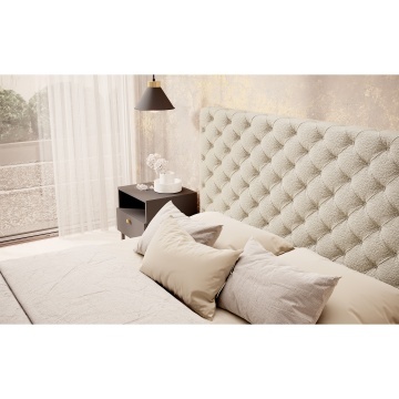 Pat tapițat ELTAP Princce, 180x200 cm, bej, Royal 18 – prezentare alternativă a modelului