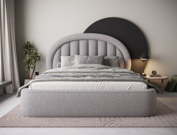 Pat tapițat ELTAP Tapedo Bed, 180x200 cm, gri, Xillar 04 – prezentare alternativă a modelului