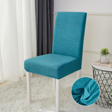 Set 6 huse elastice pentru scaun, poliester / spandex, turquoise, HEJS-30